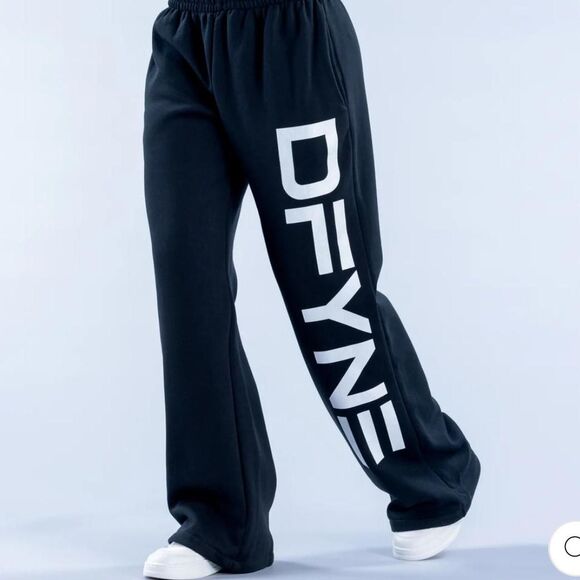 Dfyne signature wide leg jogger midnight black small - Picture 1 of 8